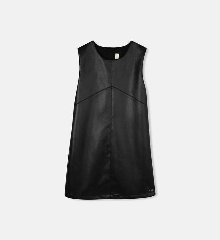 Logo-detail Sleeveless Round Neck Dress
