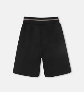 Cotton-blend Logo-print High-waist Shorts