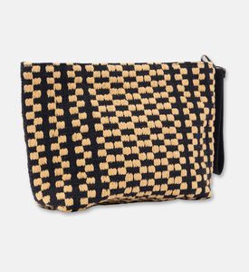 Sea You Soon Checkered Pattern Clutch Bag, Packshot View