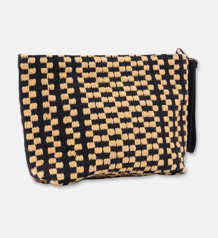 Sea You Soon Checkered Pattern Clutch Bag, Packshot View