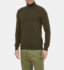 كنزة ناشرول محبوكة بياقة عالية