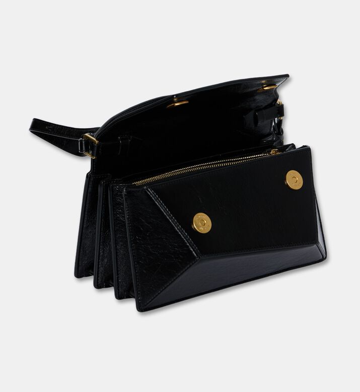 Mlouye Naomi Calf Leather Bag, Black, Packshot View