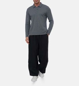 Y-3 Drawstring Waist Wide-leg Pants, Model View