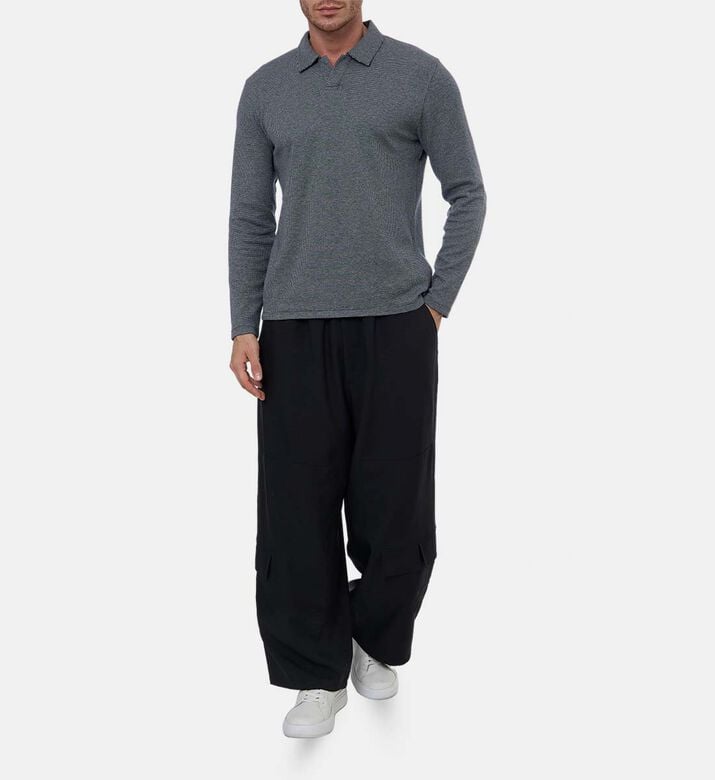 Y-3 Drawstring Waist Wide-leg Pants, Model View Y-3 Drawstring Waist Wide-leg Pants, Model View