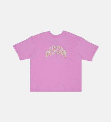 Rhinestone Logo Jersey Over T-shirt
