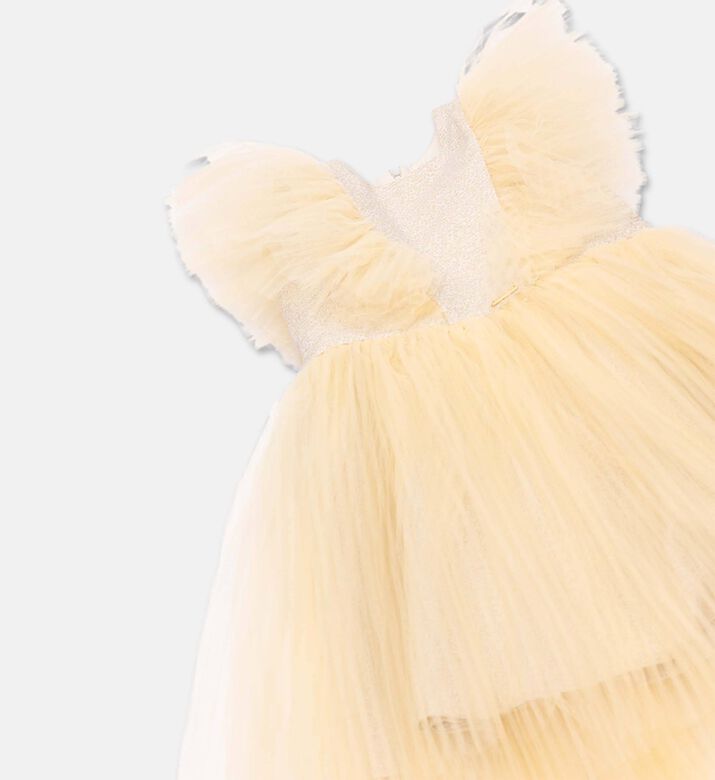 Poca and Poca Tulle Ruffle-detail Flared Dress, Packshot View