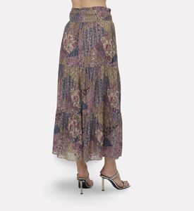 Ba and Sh Floral Patchwork Maxi Skirt, Model View