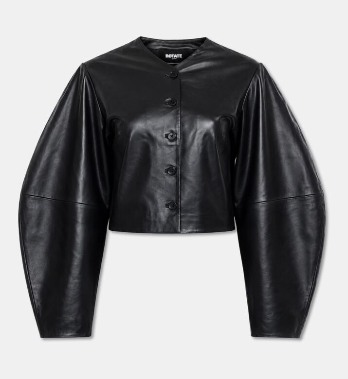Rotate Leather Structured Jacket, Packshot View