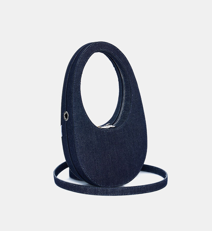 Denim Mini Swipe Shoulder Bag