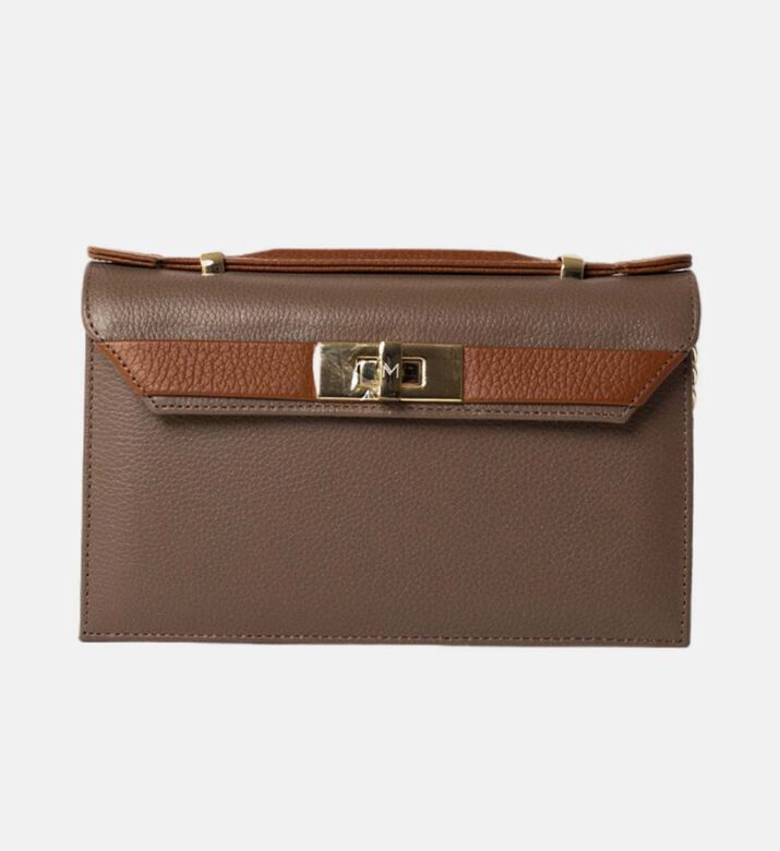 Glam Leather Square Bag