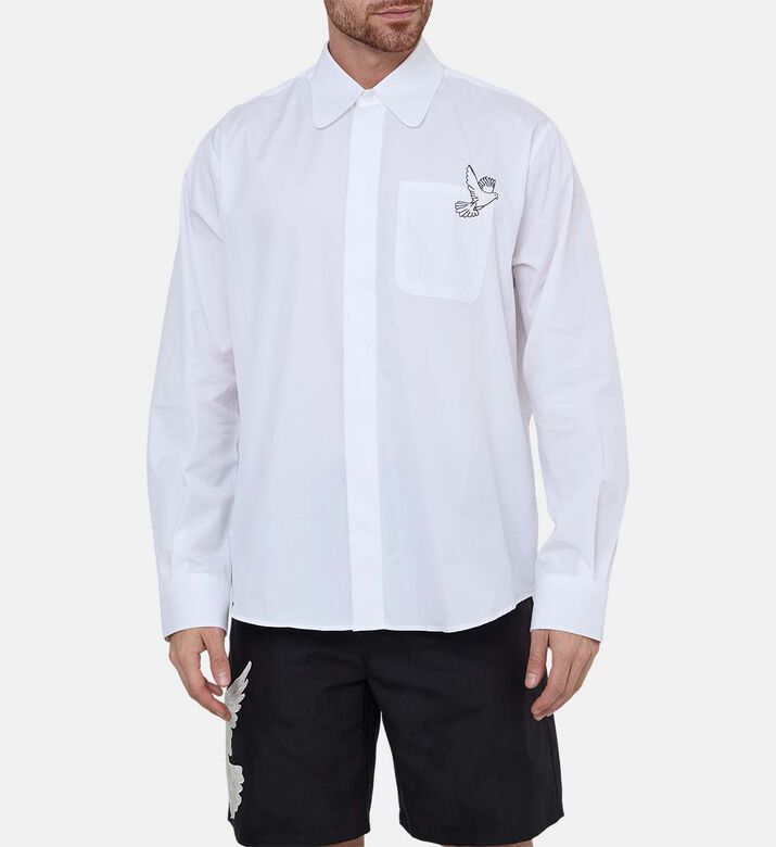 Logo-embroidery Button-down Shirt
