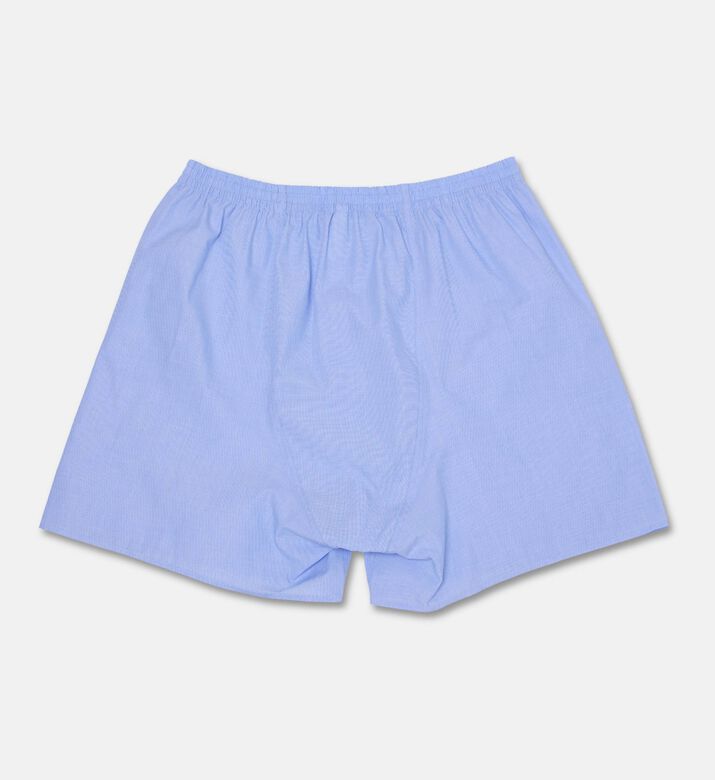 Zimmerli Of Switzerland Woven Cotton Boxer Shorts, Light-blue, Xxl, Packshot View
