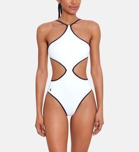 Scarf Two-tone One-piece Swimsuit Scarf Two-tone One-piece Swimsuit