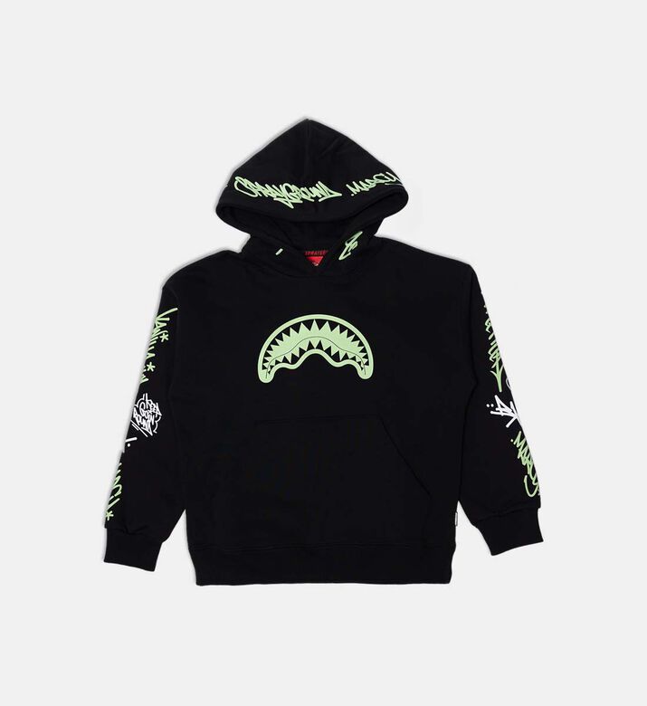 Sprayground Glow Shark Mouth Script Hoodie, Packshot View