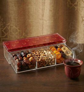 Silsal Fares Rectangular Nuts Dates Box, Packshot View