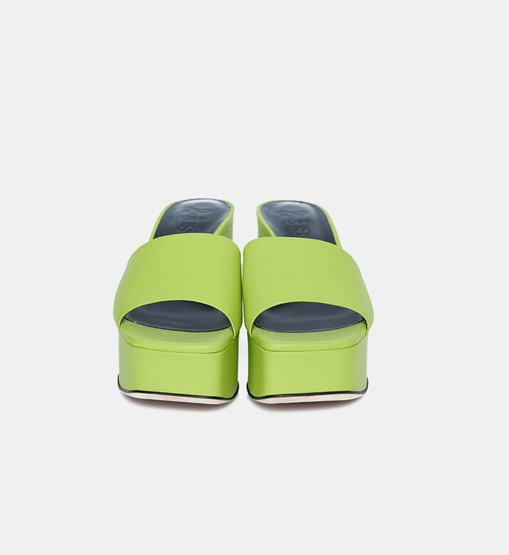 صندل بكعب بلوك مقوس