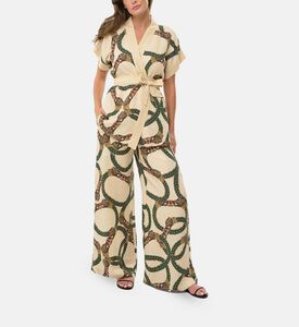 بلوزة سيلين ميستيك بأكمام قصيرة بقصة ملفوفة