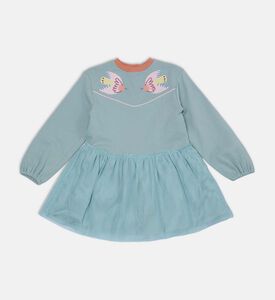 Birds-embroidery Flared Dress