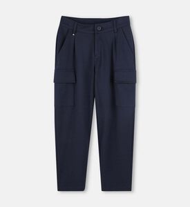 Elastic Cargo Slip Pockets Pants