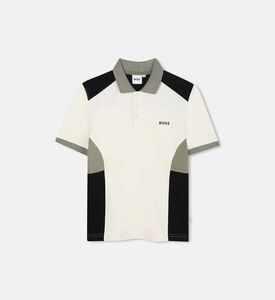 Contrast Collar Pique Polo Shirt