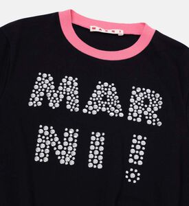 Girl Stud-logo Cotton T-shirt