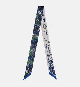 طوق رأس حريري مزين بأزهار