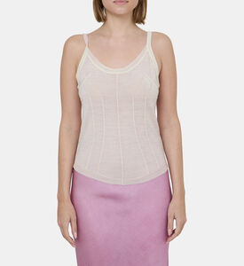 بلوزة بدون أكمام مستوحاة من الكورسيه