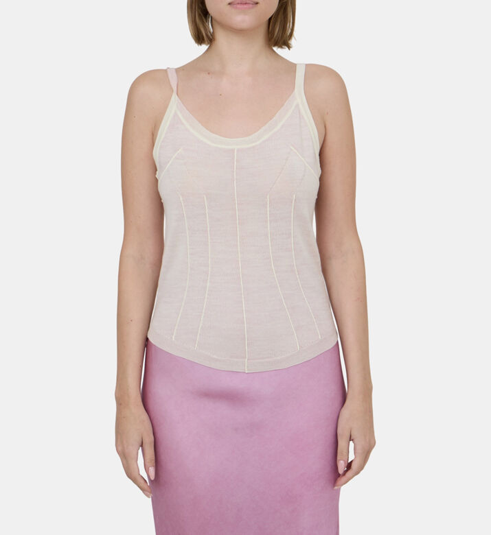 Corset-inspired Sleeveless Top