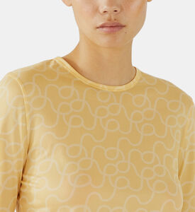 بلوزة بيبي شبكي بطبعة