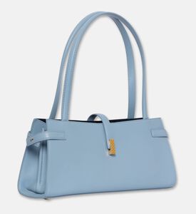 Mlouye Isla Leather Wide Tote Bag, Arctic, Packshot View