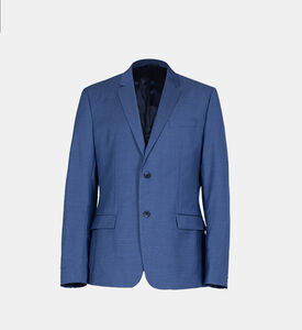 Single Breasted Wool Suit Blazer