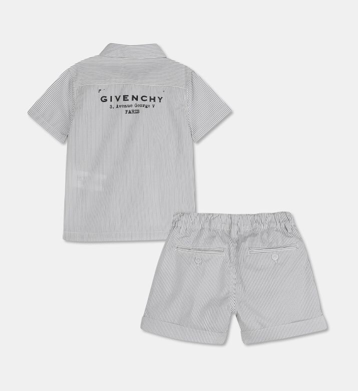 Givenchy Striped Poplin Logo Co-ord Set, Packshot View