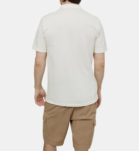 قميص بولو قطن بياقة مدببة