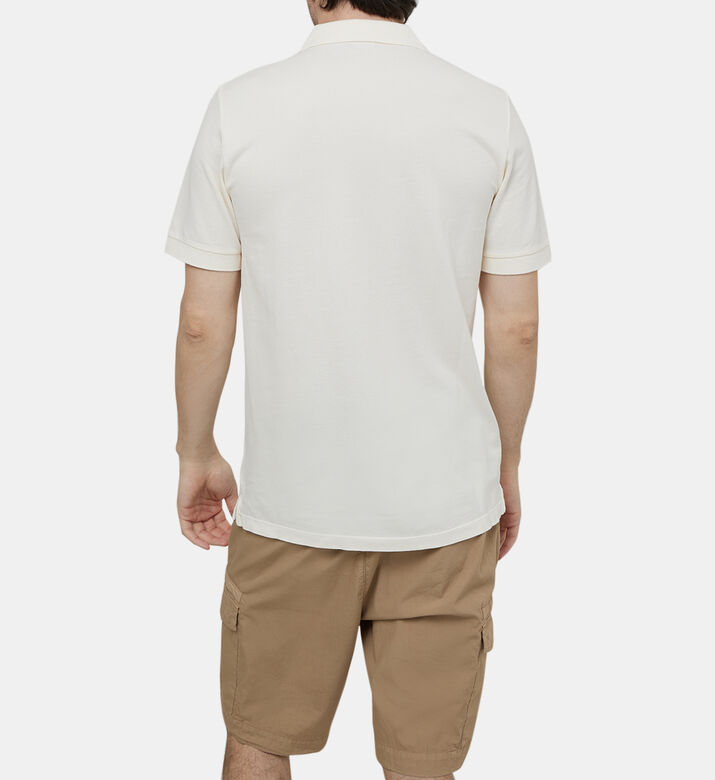 قميص بولو قطن بياقة مدببة