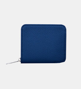 Camille Fournet Taurillon Small Zip Wallet, Indigo, Packshot View