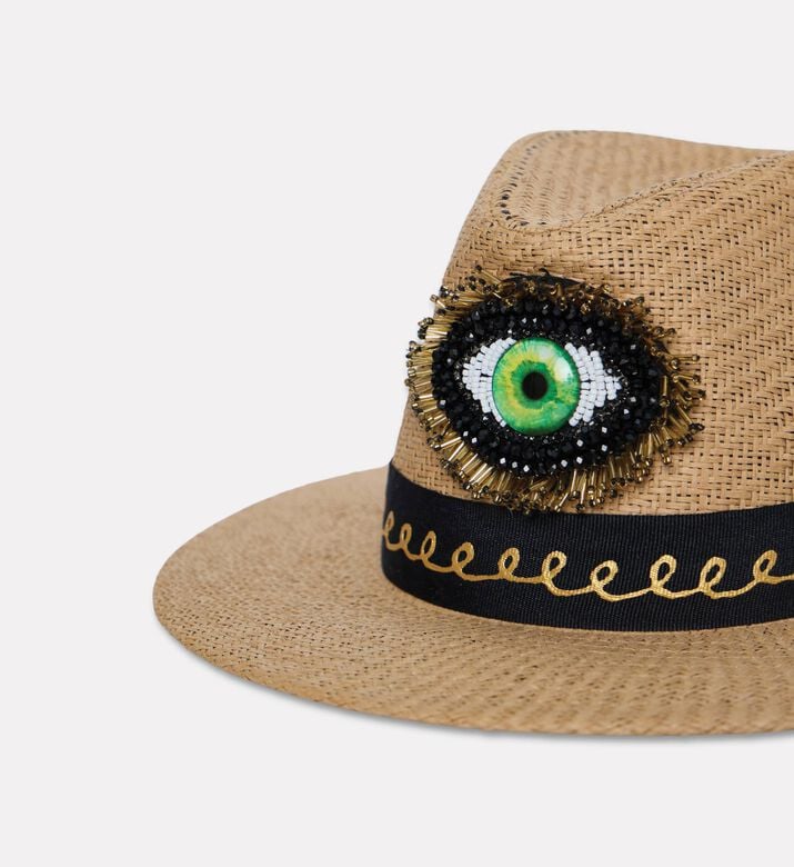 Sorena Evil Eye Beaded-embellishment Hat, Packshot View