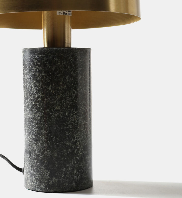 مصباح طاولة لولو معدني مصقول