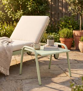 Ezeis Fleole Aluminum Low Table, Green, Packshot View