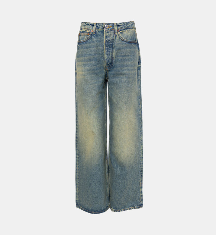 بنطال عالي الخصر مستوحى من طراز قديم