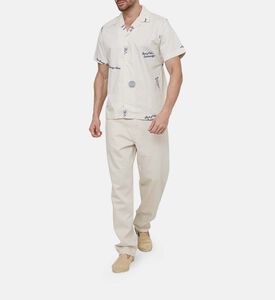 قميص بطبعة غرافيكية على كامله