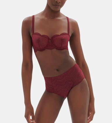 Scalloped Lace High-rise Briefs