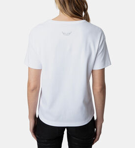 تيشيرت فضفاض مزين بأحجار الراين