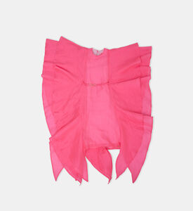 فستان منقوش بقصة بتلات ورود للبنات