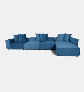 Home Deco and More Fillmore Velvet Corner Sofa, Packshot View