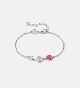 سوار لوسنتيسيما فضي من الزركونيا المكعبة الدائرية