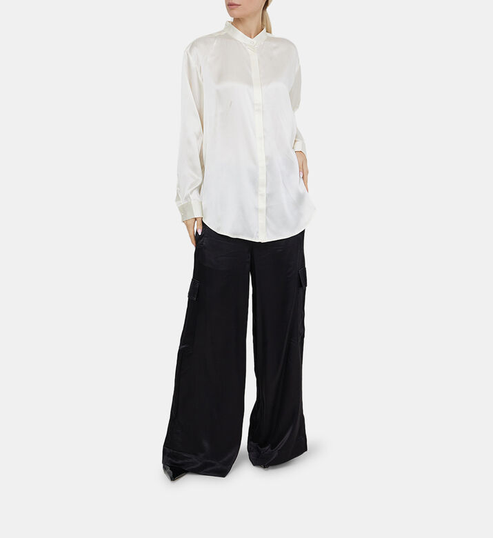 Silveness Tunisian Collar Shirt Silveness Tunisian Collar Shirt