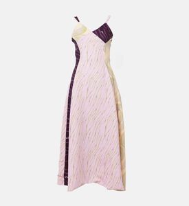 Zebra-print V-neck Sleeveless Dress