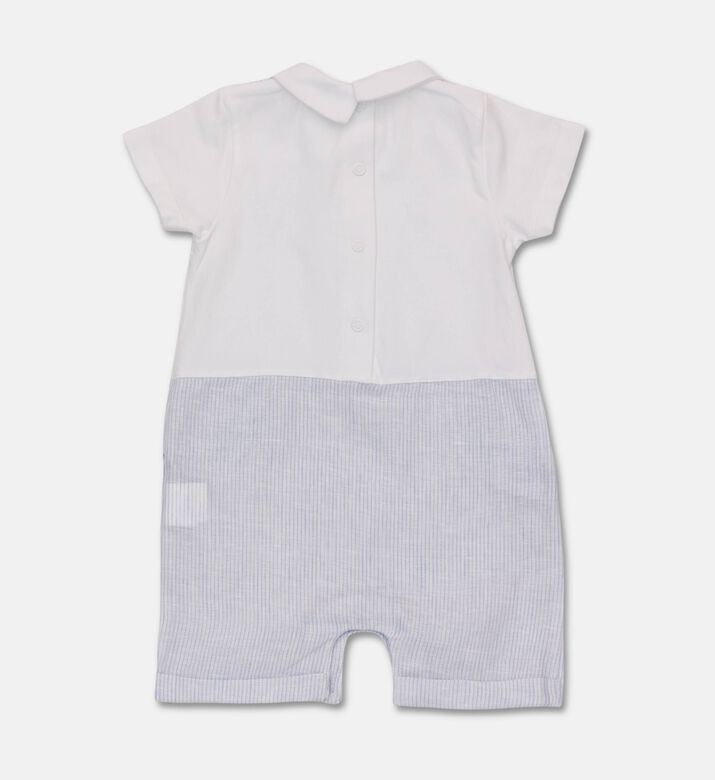 My First Collection Striped Long-sleeve Rompersuit, Packshot View