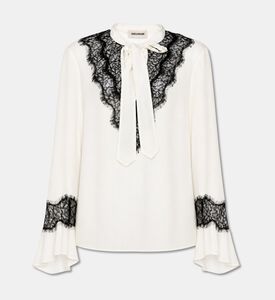 Zadig et Voltaire Tuan Tie-neck Long-sleeve Shirt, Packshot View