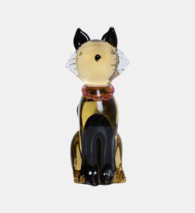 منحوتة قطة كريستالية ملكية